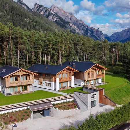 Les Ciases Chalets Dolomites San Vigilio Di Marebbe Bagian luar foto