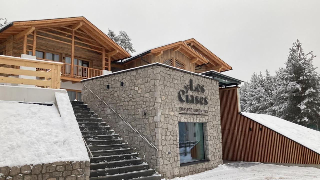 Les Ciases Chalets Dolomites San Vigilio Di Marebbe Bagian luar foto