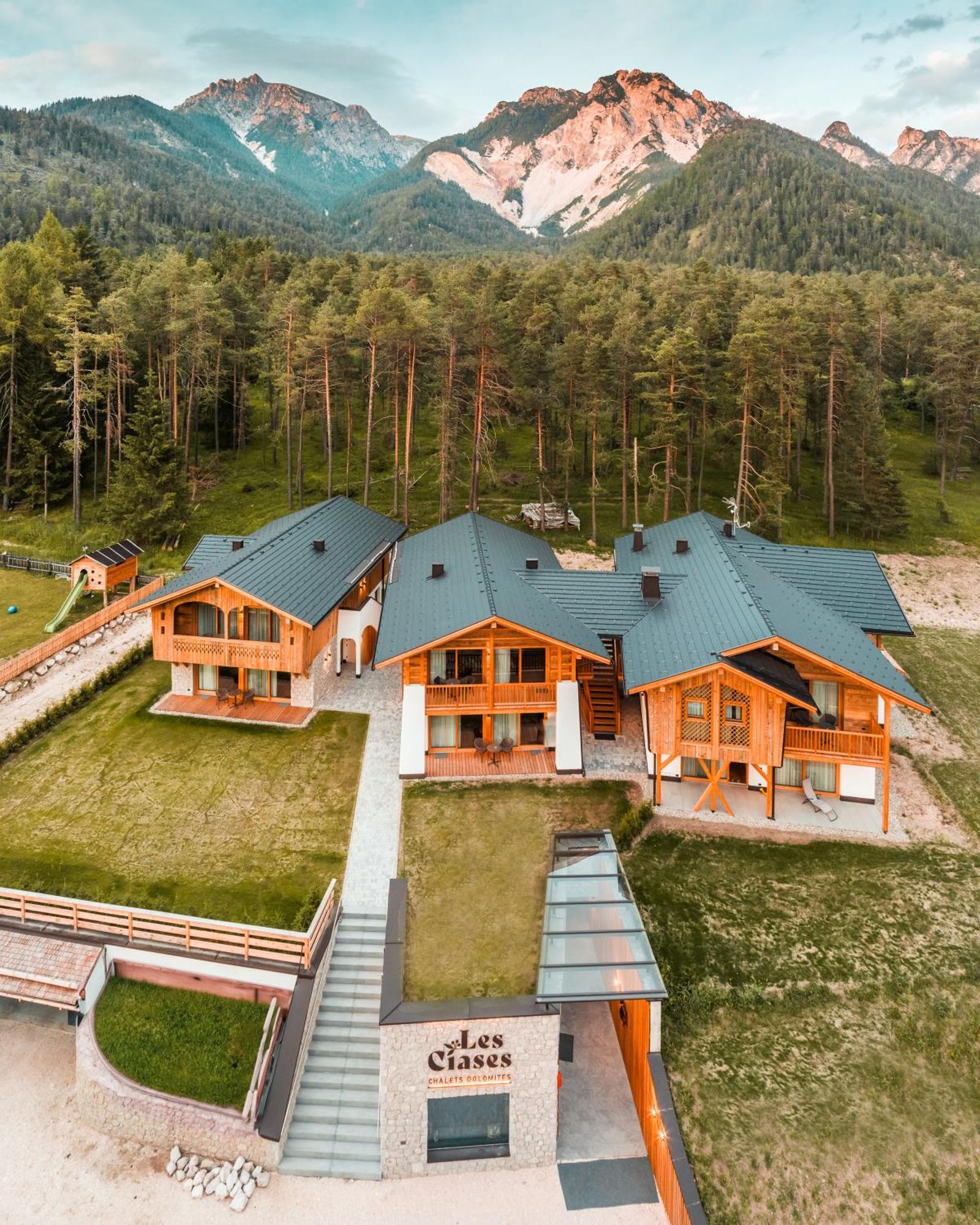 Les Ciases Chalets Dolomites San Vigilio Di Marebbe Bagian luar foto