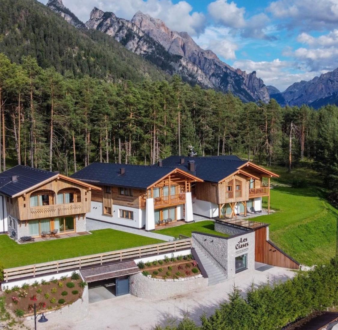 Les Ciases Chalets Dolomites San Vigilio Di Marebbe Bagian luar foto